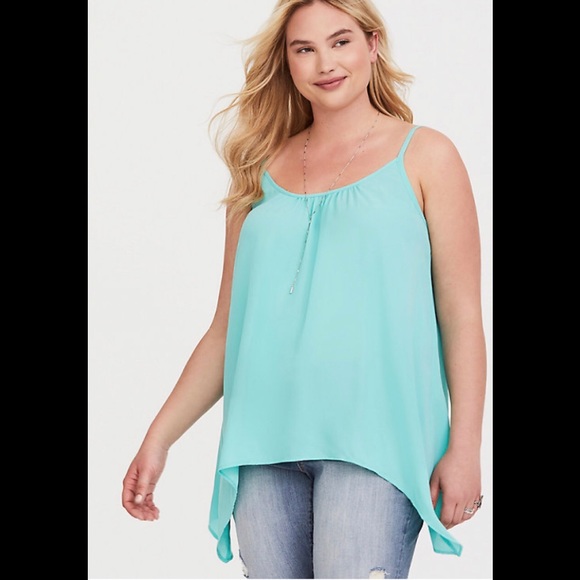 torrid Tops - TORRID GEORGETTE SHARKBITE SWING CAMI SIZE 3